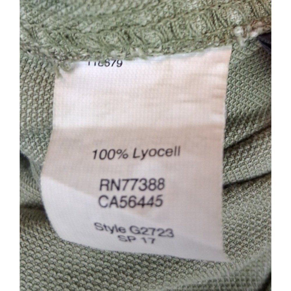 J Crew‎ Womens Dress 8 Army Green Popover Canvas Utility Shirt Lightweight - Picture 6 of 9